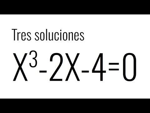 ECUACIÓN CÚBICA. Regla de Ruffini. Tres soluciones.