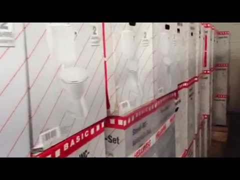 268pcs stocklot  WC Toilet with Tank Seat Drain  Sonderposten