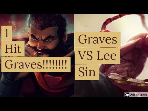 1 hit Graves vs Lee Sin Jungle - full game play