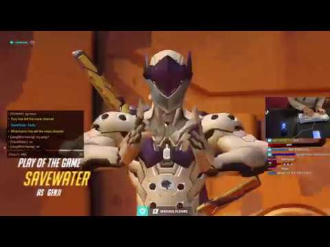 Overwatch This Is How Korean Genji God WATER Plays -Hardcore Carry-