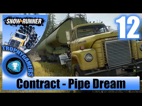 SnowRunner - Pipe Dream - Deliver Heavy Fuel Tanker Semi-Trailer Gameplay Walkthrough Part 12