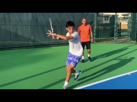 From Defense to Offense using your Forehand! Evert Tennis Academy Drills & Exercises!