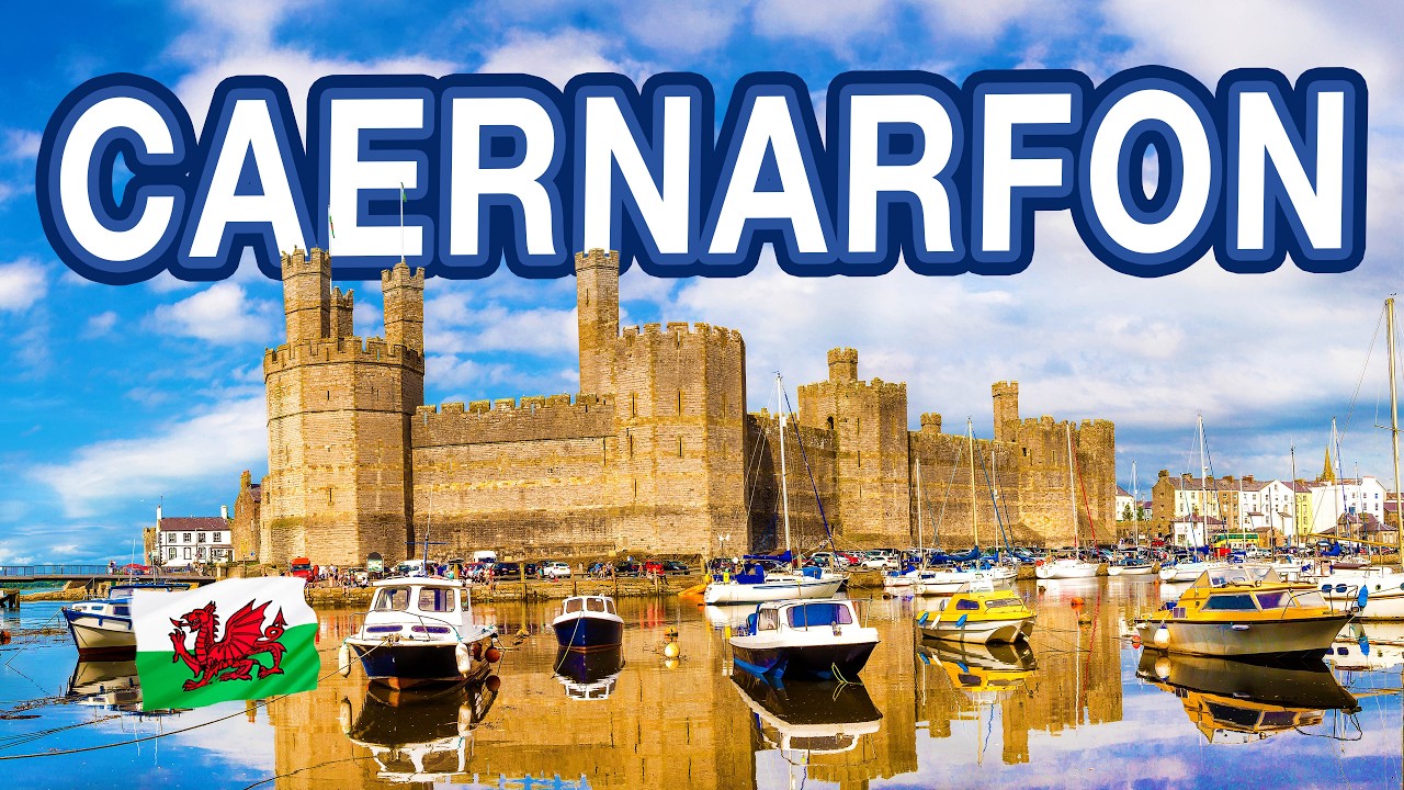CAERNARFON | Tour of INCREDIBLE Caernarfon North Wales | 4K Walking Tour