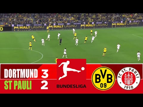 BORUSSIA DORTMUND vs ST PAULI 3-2 | 2026 Bundesliga | Match Highlights
