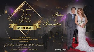 John & Jennifer's 25th Anniversary Livestream Video.