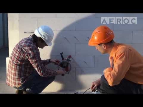 EJOT dībeļu SDP - KB noturība dažādos AEROC sienu blokos