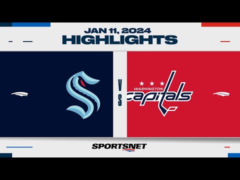 NHL Highlights | Kraken vs. Capitals - January 11, 2024