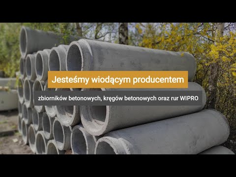 Betoniarstwo Nogaj Studnie Kanalizacyjne, Kręgi, Zwężki, Rury Wipro, Zestawy Naprawcze - video