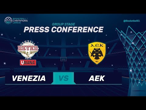 Umana Reyer Venezia v AEK - Press Conference - Basketball Champions League
