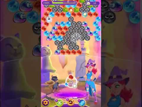 Bubble Witch 3 Saga Level 363 ~ First Look ~ Boosters (Magic Beams)
