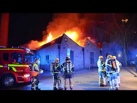 Restaurang står i brand i Norrköping