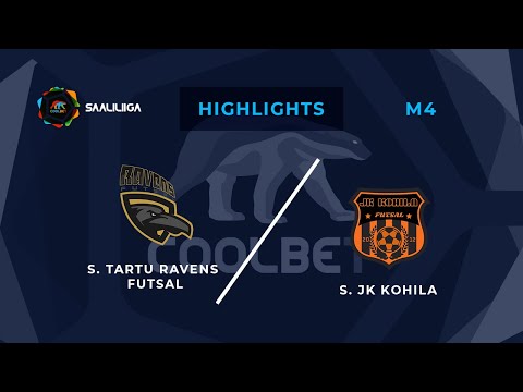 Tartu Ravens Futsal - JK Kohila. Coolbet Saaliliiga. MD 4. Highlights
