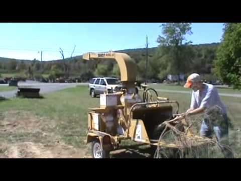 2000 Bandit Model 65 Trailer Mounted Wood Chipper Self Feed For Sale