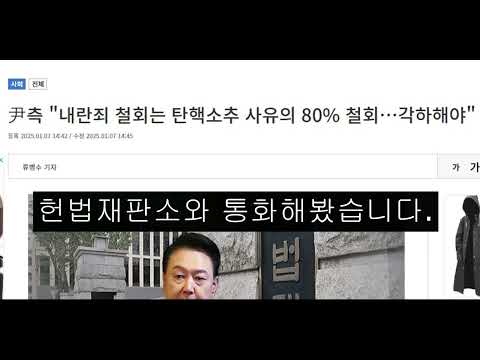 한 시민이 헌법재판소에 전화를 걸어 물었습니다.