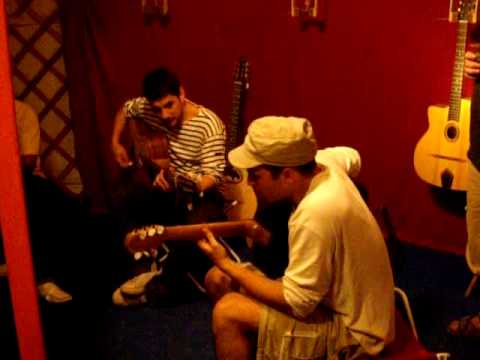 Gypsy jazz guitar at the Django Reinhardt festival, Samois France, 2009