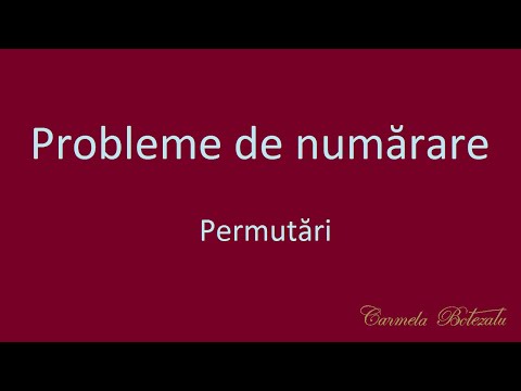 Numărare 2 Permutări