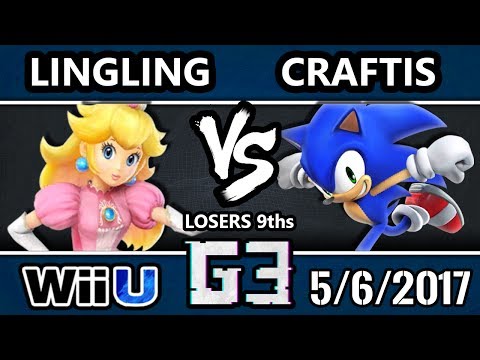 Glitch 3 Smash 4 - Lingling (Peach) Vs. Craftis (Sonic) Wii U L9ths