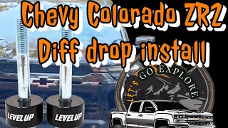 2023 chevy colorado diff drop  install! #zr2 #chevycolorado #offroad #chevycoloradozr2