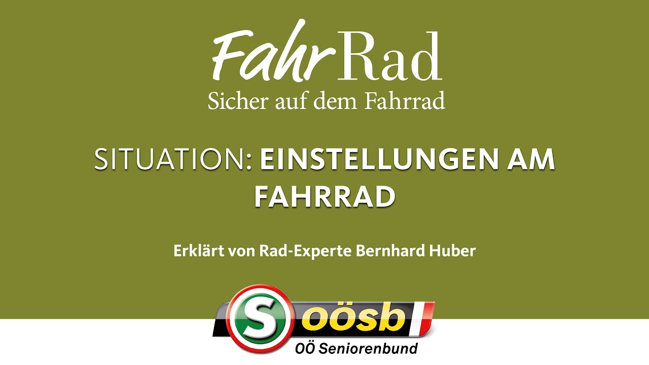 Einstellungen am Fahrrad