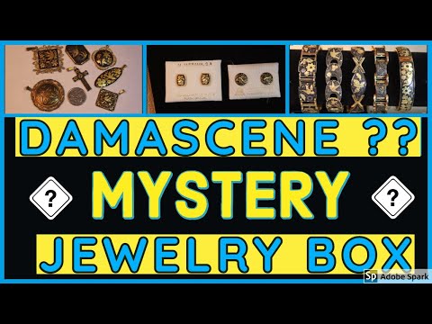 HUGE DAMASCENE Toledoware UNBOXING REVEAL | GOODWILL JEWELRY BOX Opening Unjarring Mystery Vintage