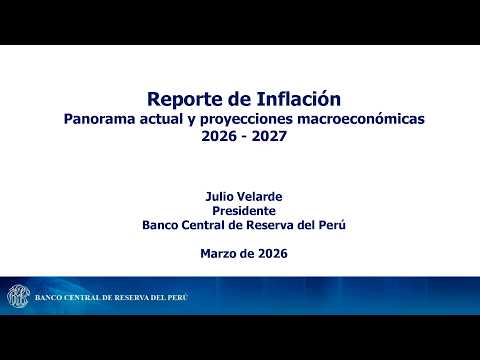 Presentación del Reporte de Inflación Marzo 2026