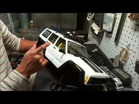 SF RC  - Budget Axial SCX10.2 or Traxxas TRX-4 Interior Cherokee Body Fitment and Installation