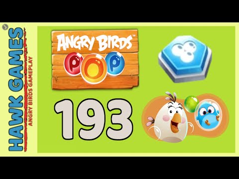 Angry Birds Stella POP Bubble Shooter Level 193 - Walkthrough, No Boosters