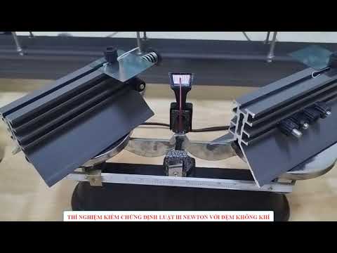 THÍ NGHIỆM ĐỊNH LUẬT 3 NIU TƠN VỚI ĐỆM KHÔNG KHÍ