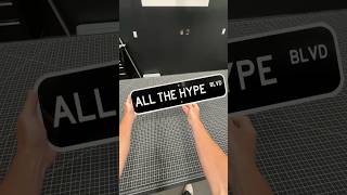 Making Street Sign for a Customer
