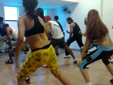 Aerodance Brasil ensaiando Titanic na academia BH Running 10.01.2009