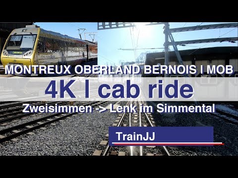 Drivers Eye View Switzerland | Führerstandsmitfahrt | Zweisimmen - Lenk | MOB Goldenpass Cab Ride