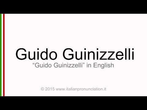Correct Italian pronunciation of Guido Guinizzelli