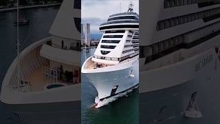 MSC Seaview  navio ship 06/12/25 Santos ‎⁨@cruzeiros2025⁩  saindo #cruzeiro  #cruiseship #shorts