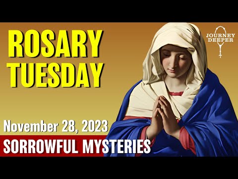 Tuesday Rosary ᐧ Sorrowful Mysteries of the Rosary 🤎 November 28, 2023 VIRTUAL ROSARY