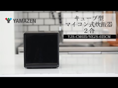 マイコン炊飯器 2合炊き キューブ型 ブラック NEJS-025CM-B [2合