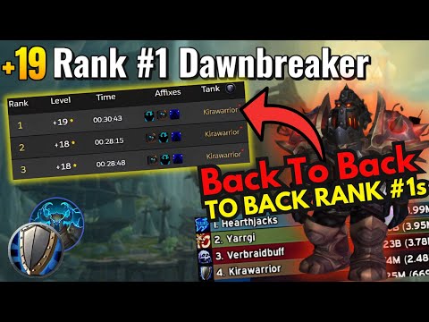 We Timed The THIRD Rank #1 Key! | World First +19 Dawnbreaker Protection Warrior PoV!