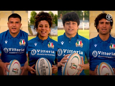 La Federazione Italiana Rugby insieme alla FAO per la Giornata Mondiale dell'Alimentazione Junior