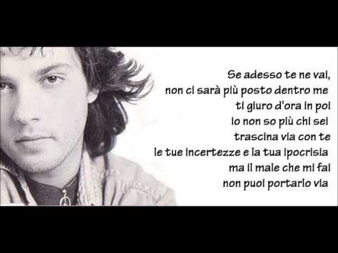 Massimo Di Cataldo - SE ADESSO TE NE VAI + testo
