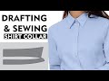 How To Draft And Sew Shirt Collar Sewing Tutorial For Beginners Thuy Sewing