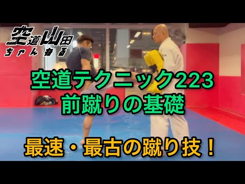 【武道】空道テクニック223「前蹴りの基礎」【格闘技】