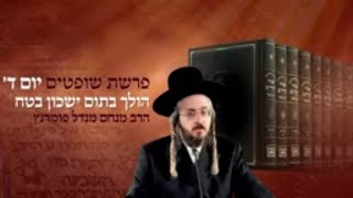 הרב מנחם מנדל פומרנץ | רגע קדוש מהאור החיים - פרשת שופטים יום ד' • הולך בתום ישכון בטח •