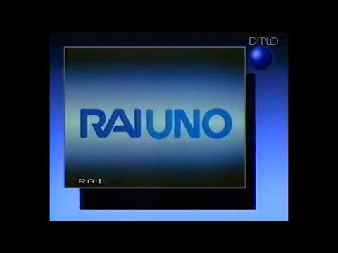 RaiUno (Now Rai  1)(1983-1986) (Short Variant) (Italy)