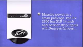 Video thumbnail for Peavey PV 2600 - DJkit.com by djkit®