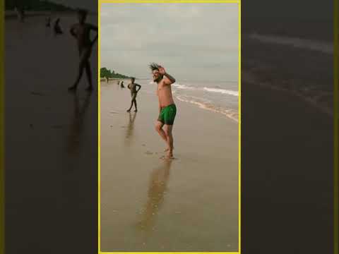 Samarslat in beach by our coach Prasanth (P.T.master)