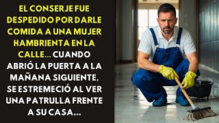 EL CONSERJE FUE DESPEDIDO POR DARLE COMIDA A UNA MUJER HAMBRIENTA EN LA CALLE...