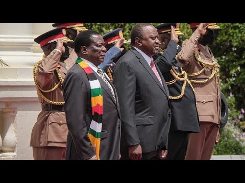 Kenyan president Uhuru Kenyatta calls for the lifting of sanctions on Zimbabwe