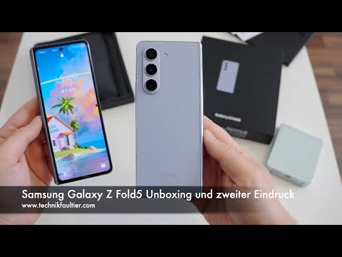 Samsung Galaxy Z Fold5 Unboxing und zweiter Eindruck
