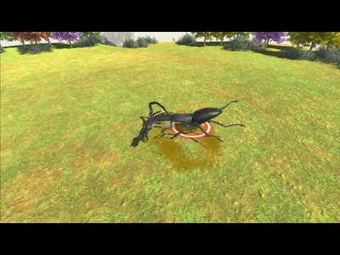 Giant Stag Beetle vs Emperor Scorpion Animal Revolt Battle Simulator