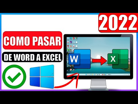Como transformar un documento de word a excel