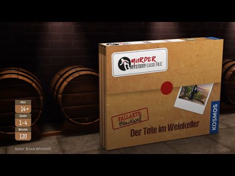 KOSMOS | Neuheit 2021 | "Murder Mystery Casefile - Der Tote im Weinkeller"